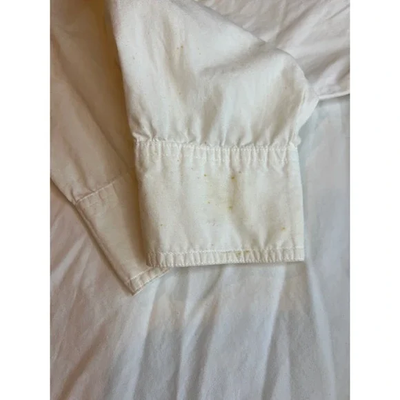 VTG Wrangler Western Shirt Mens L White Black Tuxedo Pleated Front Long Sleeve - Picture 5 of 5